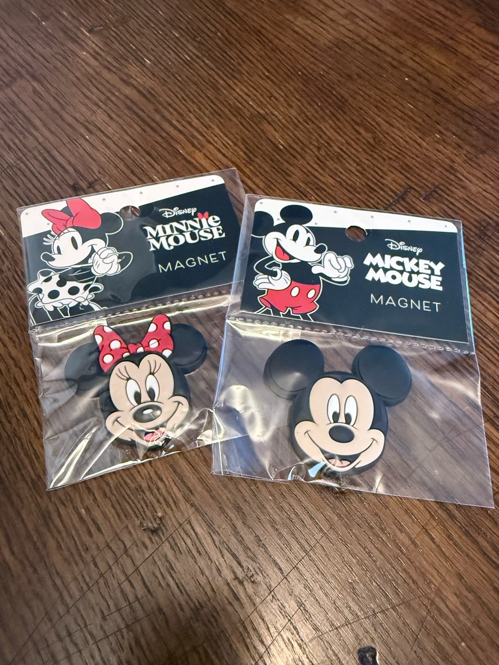 Disney Mickey & Minnie Mouse Magnet Set | 2" x 2" | New, Sealed